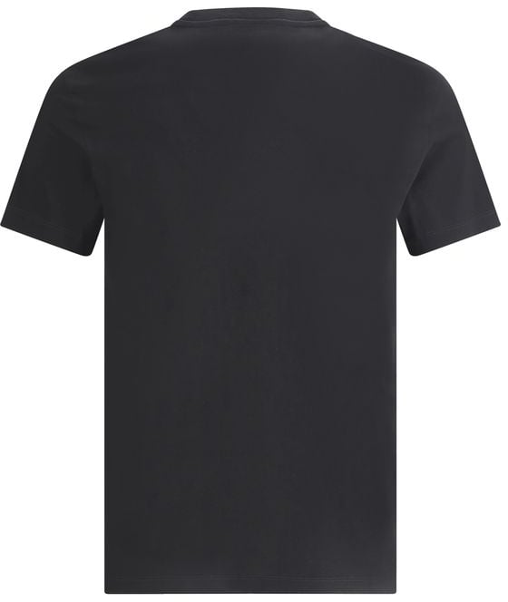 Versace Versace Black Cotton T-Shirt Zwart