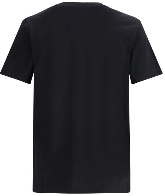 Moschino Moschino Black Cotton T-Shirt Zwart