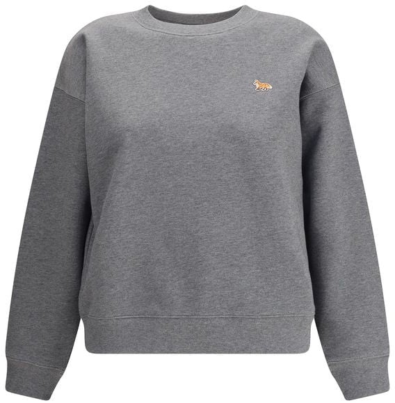 Maison Kitsuné Maison Kitsuné Gray Cotton Sweatshirt Grijs