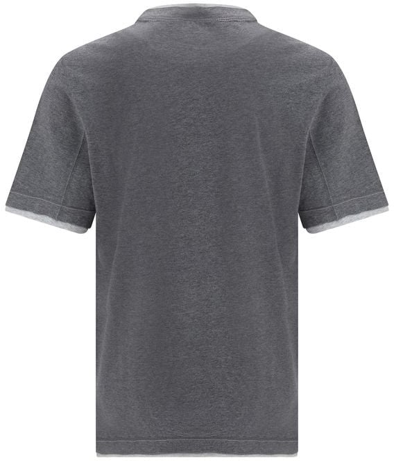 Brunello Cucinelli Brunello Cucinelli Gray Cotton T-Shirt Grijs