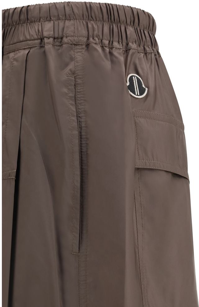 Moncler Moncler x Rick Owens Brown Polyester Bermuda Shorts Bruin