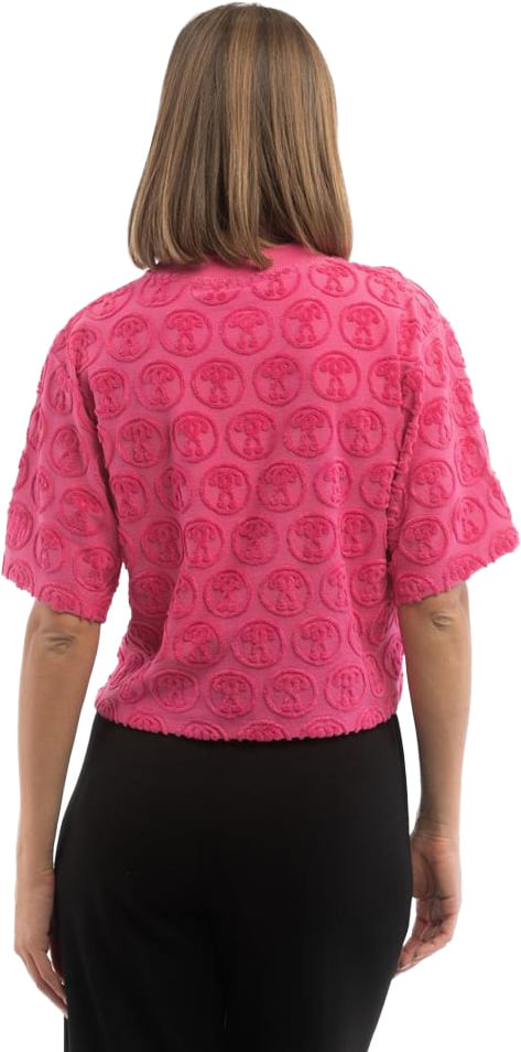 Moschino Moschino Fuchsia Cotton T-Shirt Roze