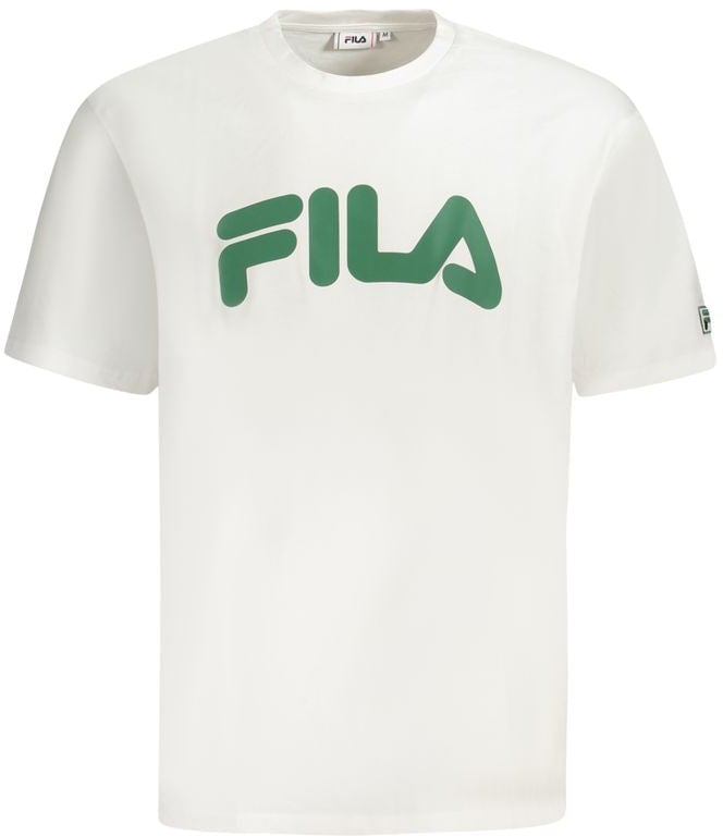 Fila Fila White Cotton Men T-Shirt Wit