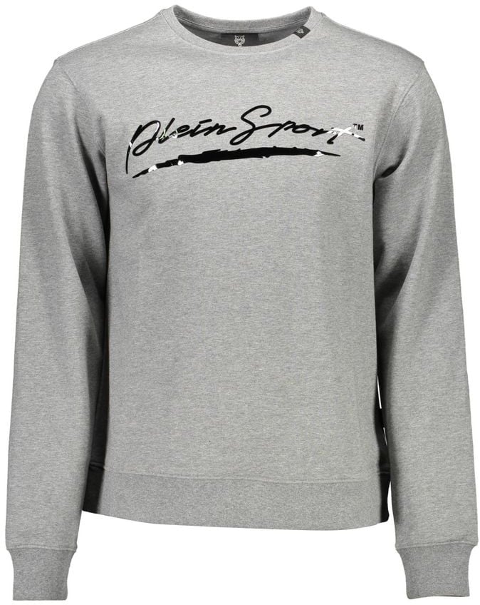 Plein Sport Plein Sport Grigio Cotton Men Sweatshirt Grijs