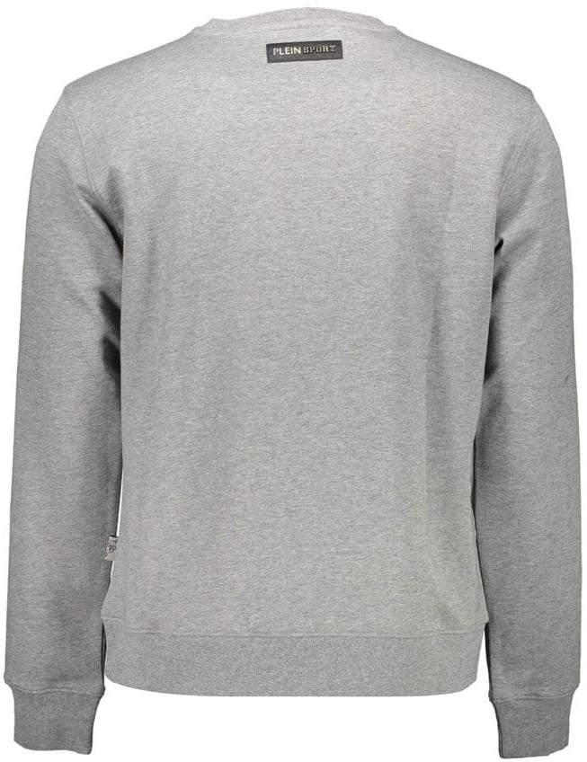 Plein Sport Plein Sport Grigio Cotton Men Sweatshirt Grijs