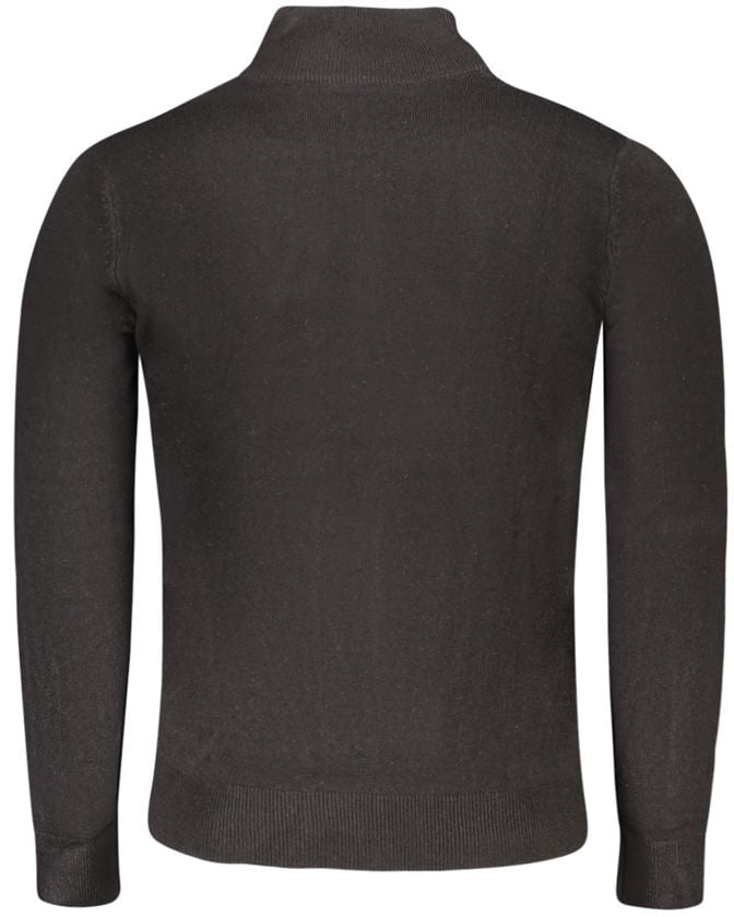 North Sails North Sails Black Acrylic Men Sweater Zwart