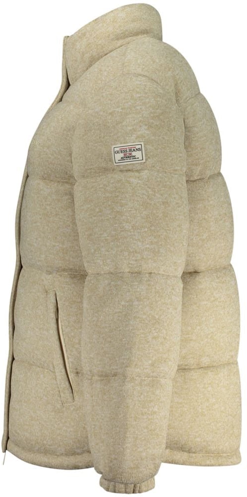 Guess Guess Jeans Beige Polyester Women's Jacket Beige