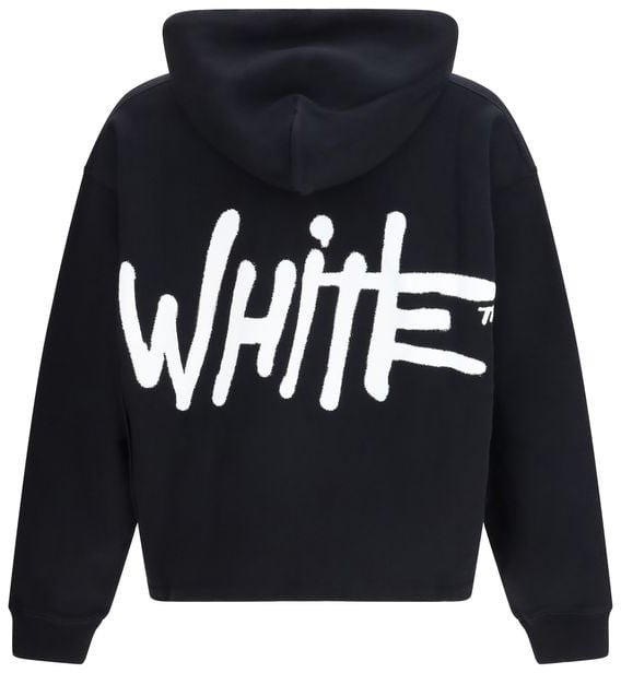 OFF-WHITE Off-White Black Cotton Sweatshirt Zwart