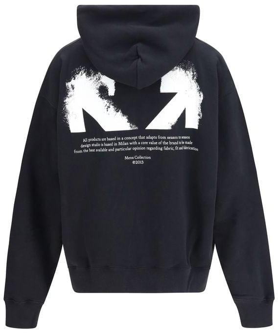 OFF-WHITE Off-White Black Cotton Sweatshirt Zwart