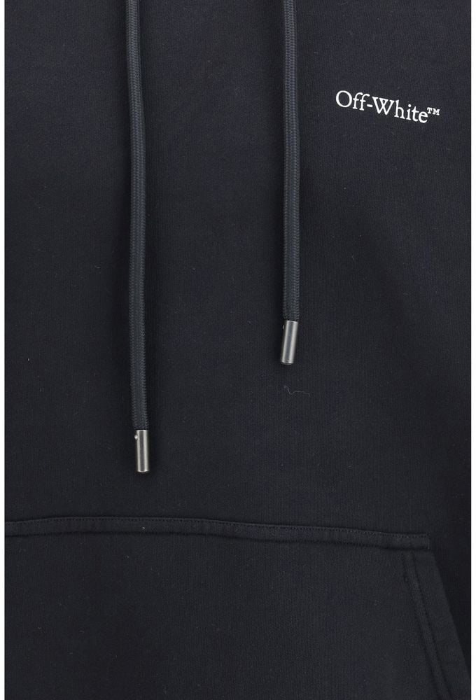 OFF-WHITE Off-White Black Cotton Sweatshirt Zwart
