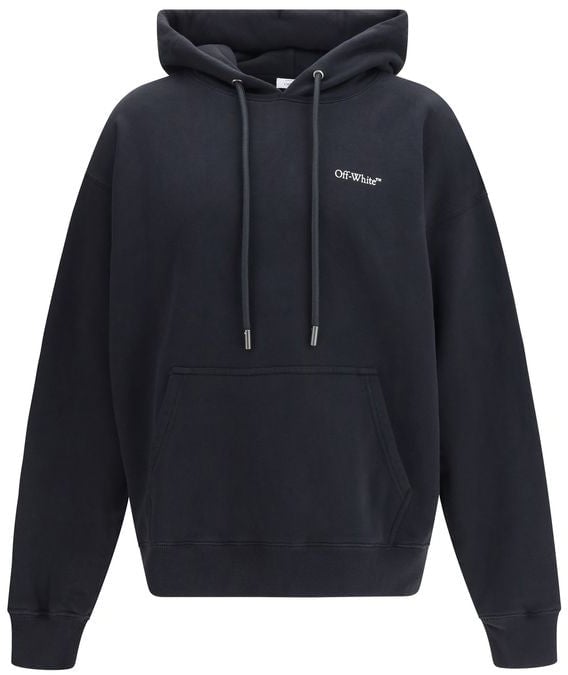 OFF-WHITE Off-White Black Cotton Sweatshirt Zwart