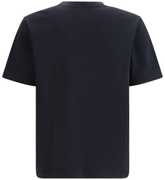 Maison Kitsuné Maison Kitsuné Black Cotton T-Shirt Zwart