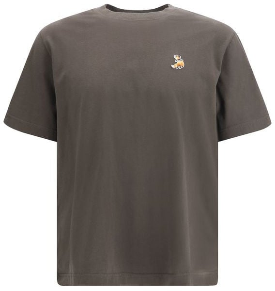 Maison Kitsuné Maison Kitsuné Brown Cotton T-Shirt Bruin