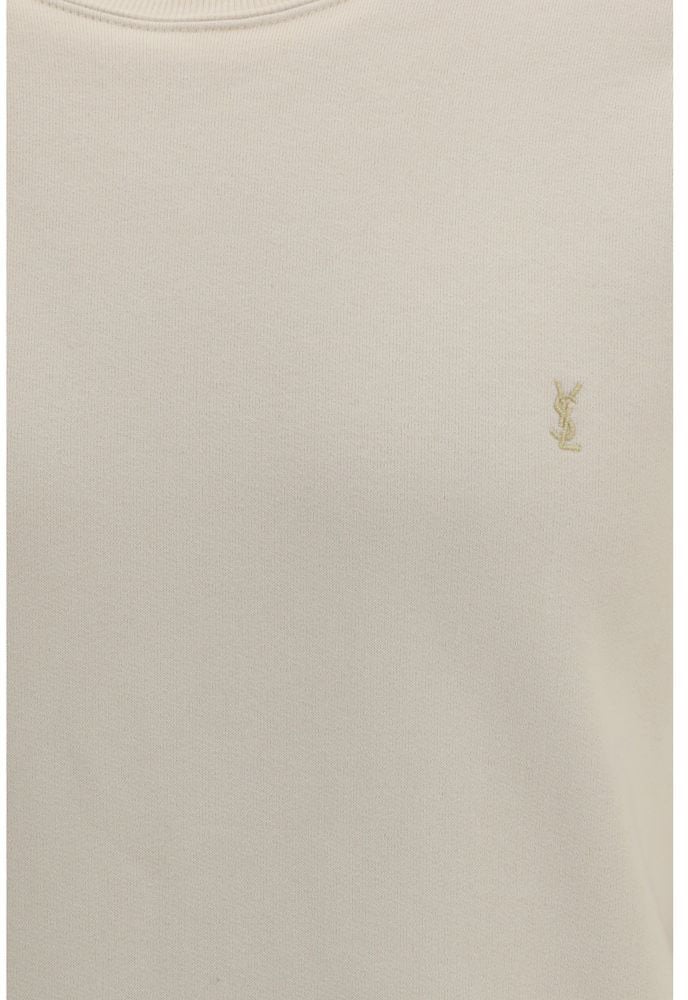 Saint Laurent Saint Laurent Beige Cotton Sweatshirt Beige