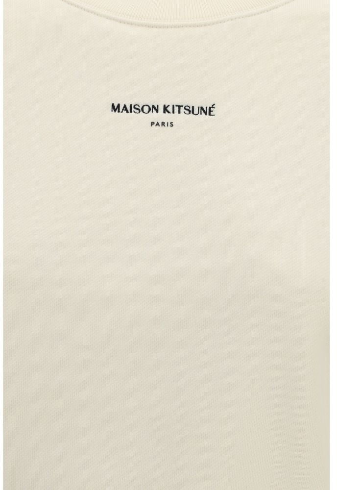 Maison Kitsuné Beige Cotton Sweatshirt Neutraal