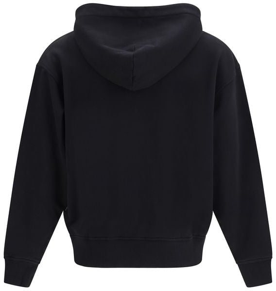 Palm Angels Palm Angels Black Cotton Sweatshirt Zwart