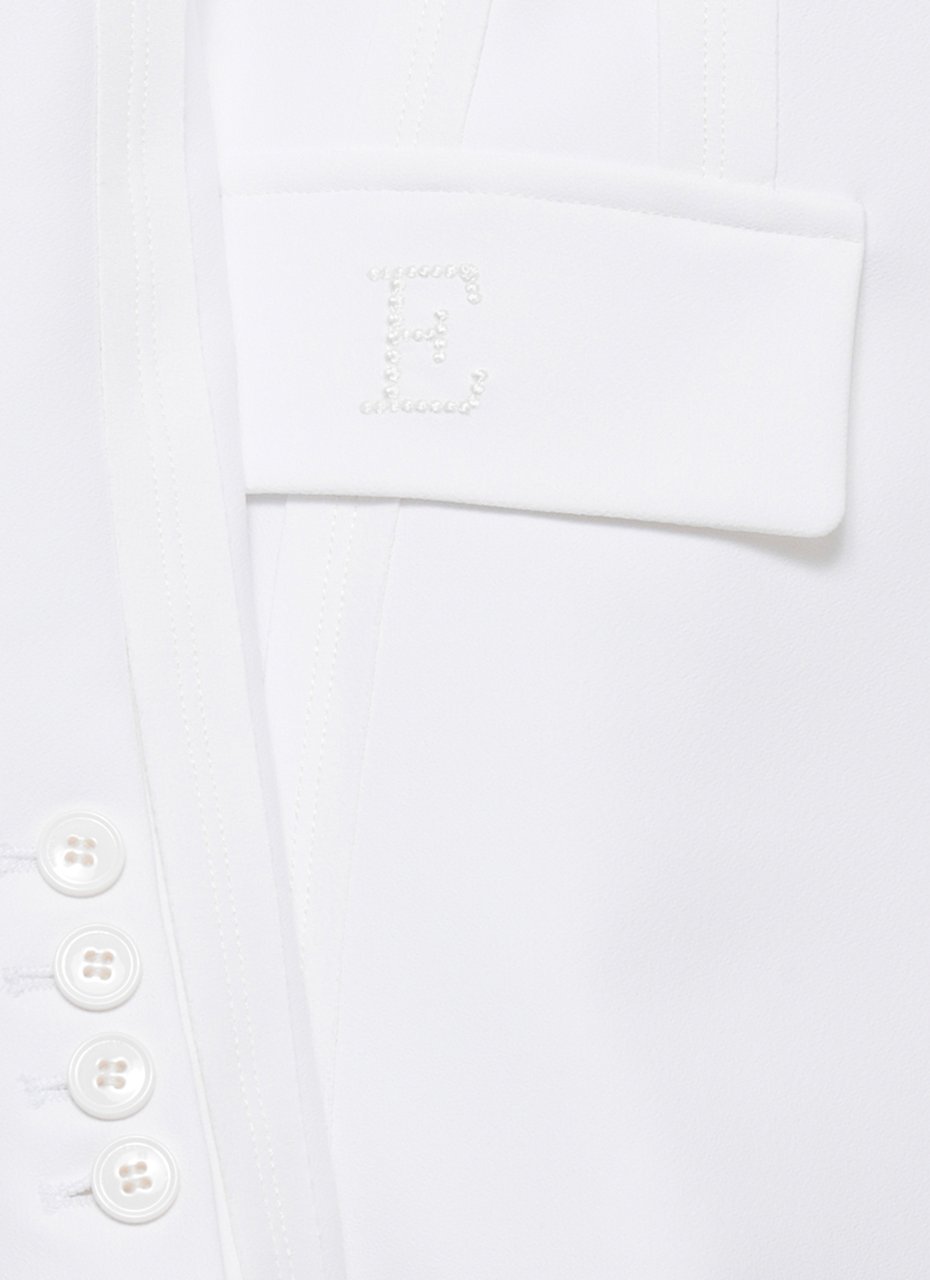 Elisabetta Franchi Jackets Ivory Wit