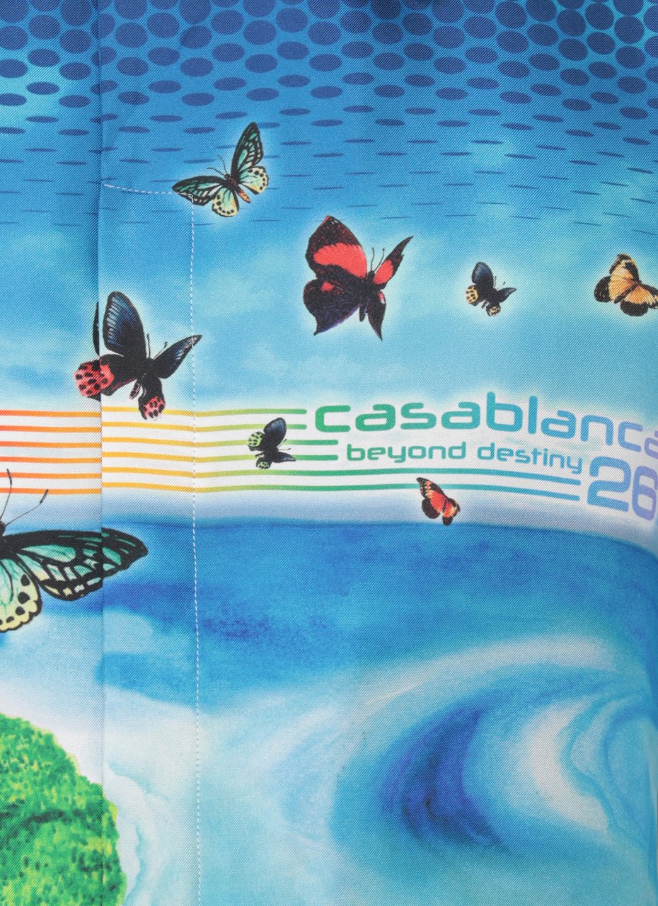 Casablanca Shirts Blue Blauw