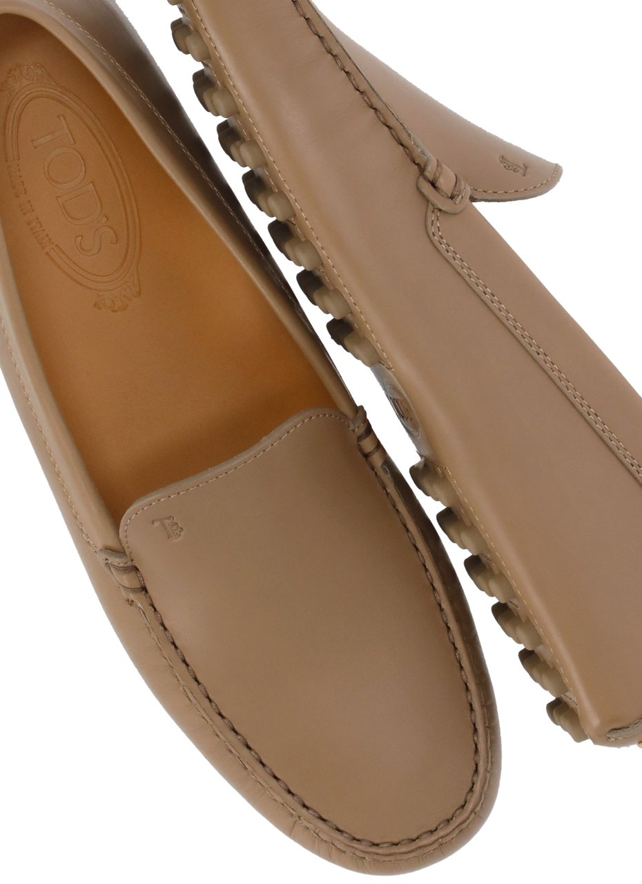 Tod's Flat Shoes Brown Beige
