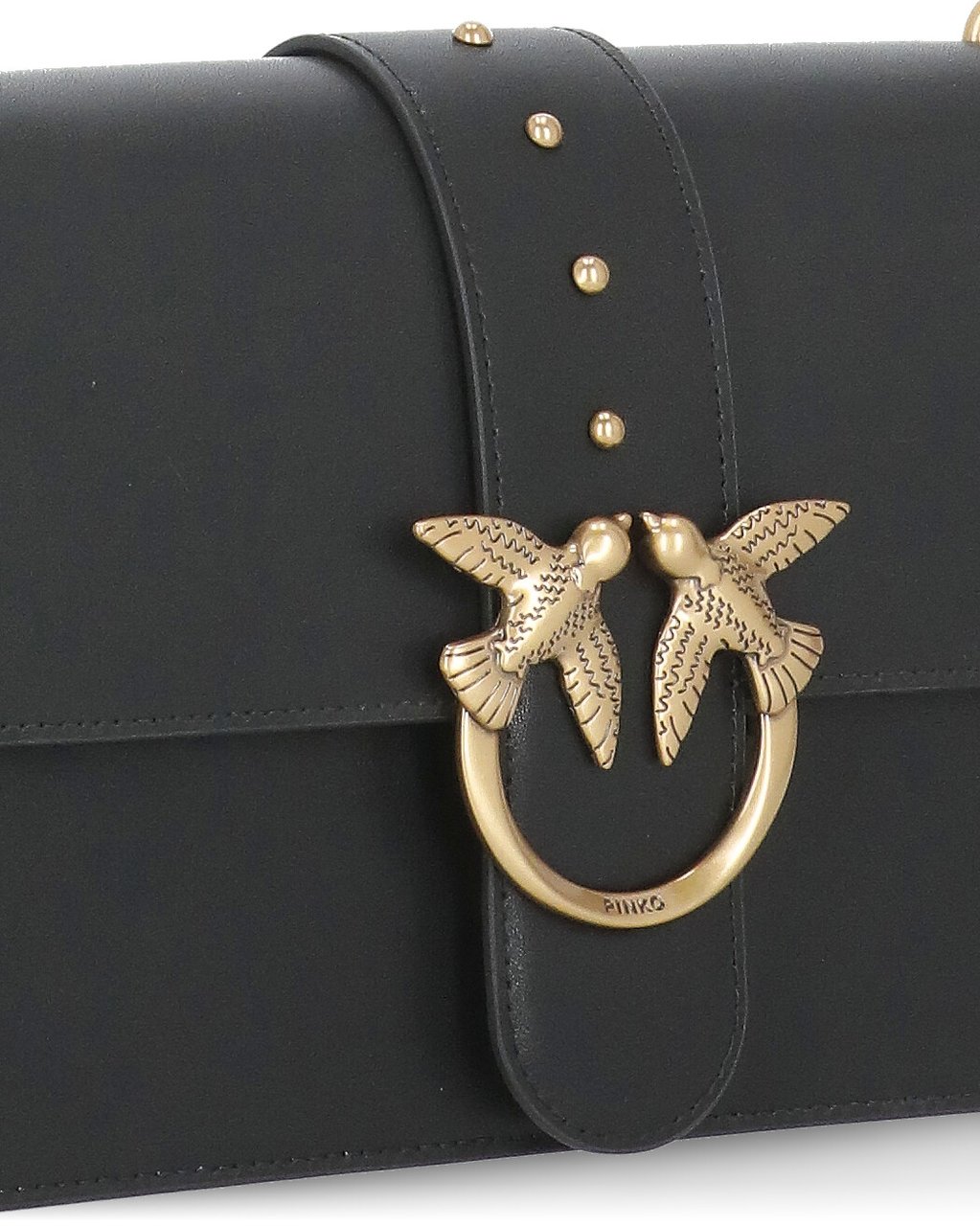 Pinko Bags Neroantique Gold Zwart