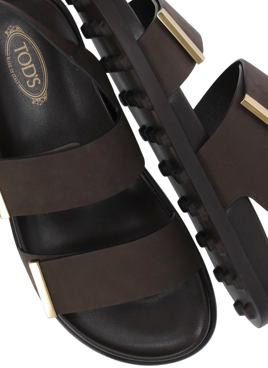 Tod's Sandalo Fasce Footbed Bruin