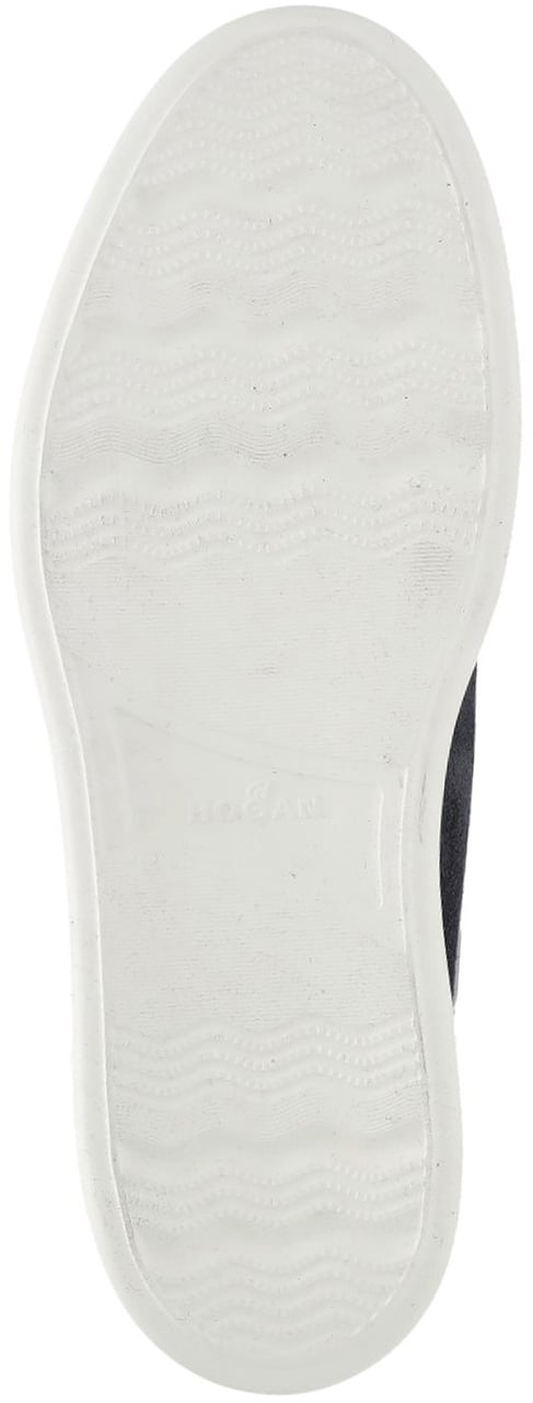 HOGAN Sneakers H580 in Suede con Lacci Zwart