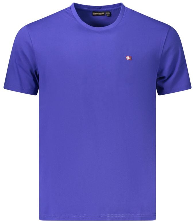 Napapijri Napapijri Blue Cotton Men's T-Shirt Blauw