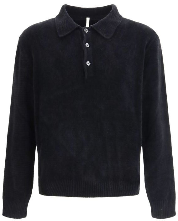 Sunflower Sunflower Black Cotton Polo Shirt Zwart