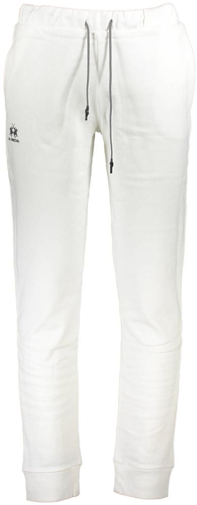 La Martina La Martina White Cotton Men's Track Pant Wit