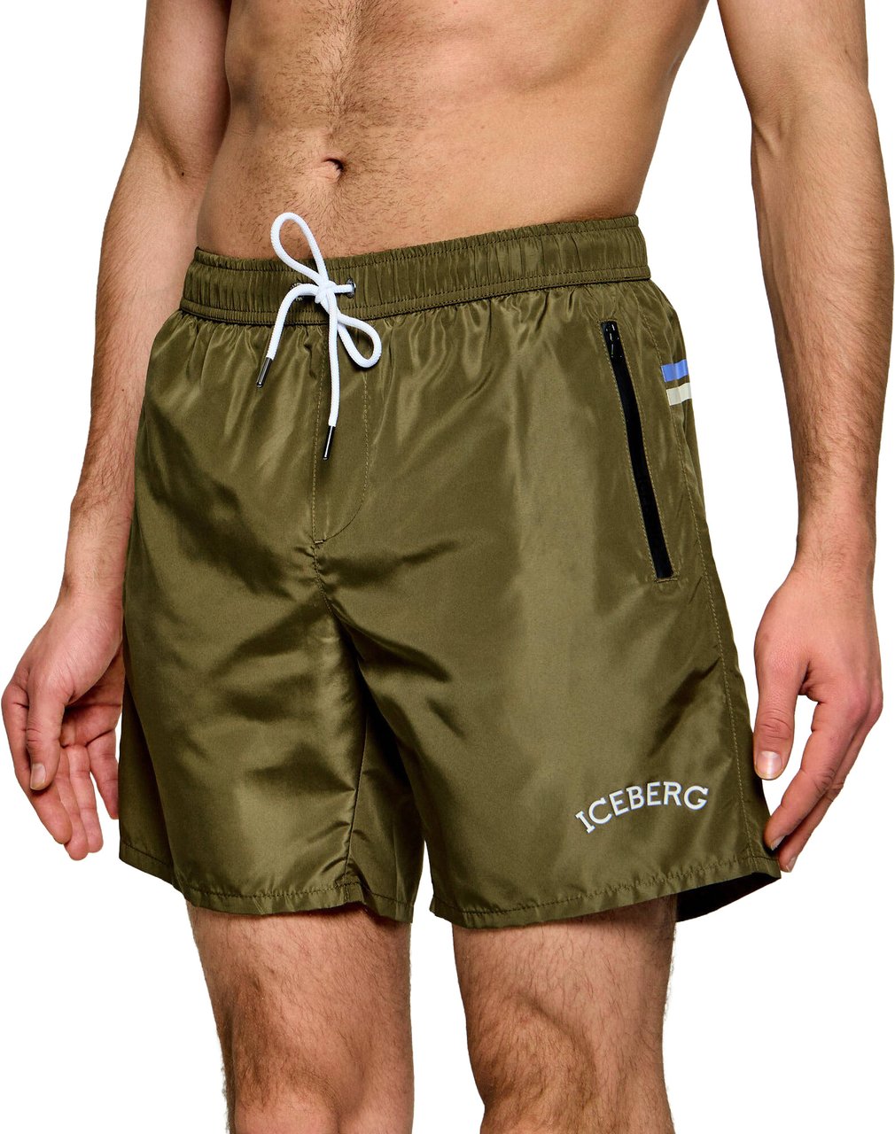 Iceberg Zwembroek olive Groen