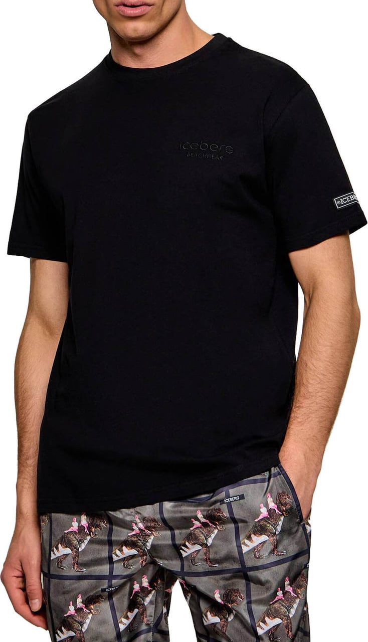 Iceberg t-shirt zwart Zwart