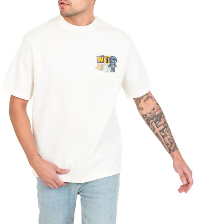 Wrong Friends Social Club T-Shirt Coconut White Wit