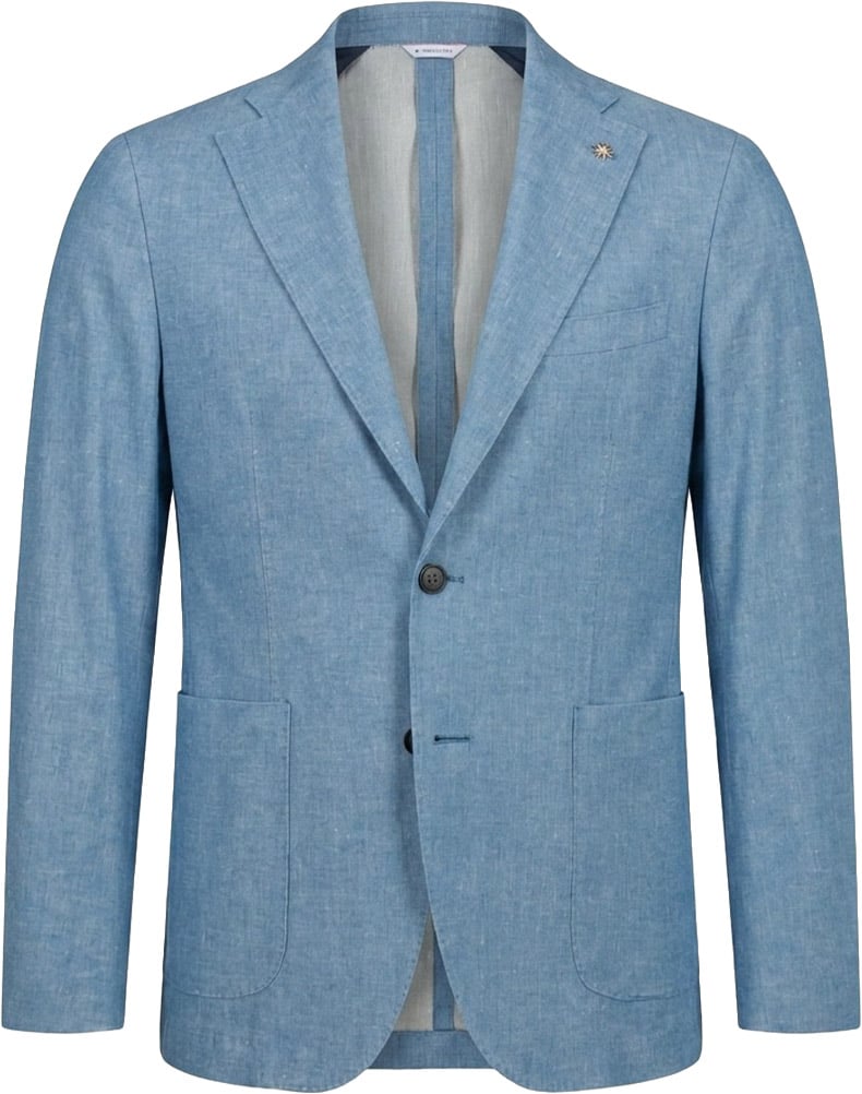 Manuel Ritz blazer licht blauw Blauw