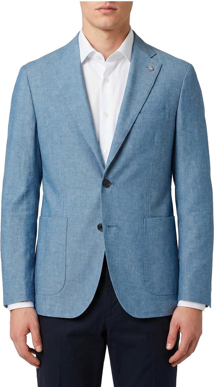 Manuel Ritz blazer licht blauw Blauw