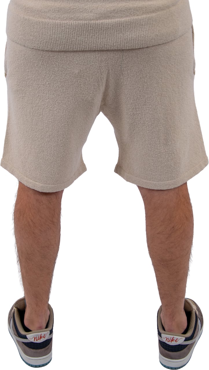 Malelions Malelions Men Bouclé Shorts Taupe