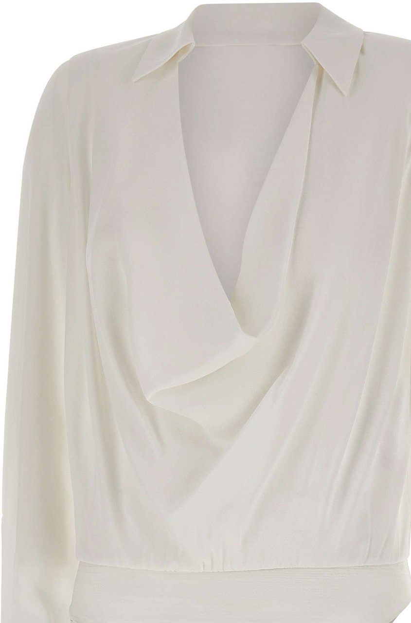 Elisabetta Franchi Shirts Ivory Wit