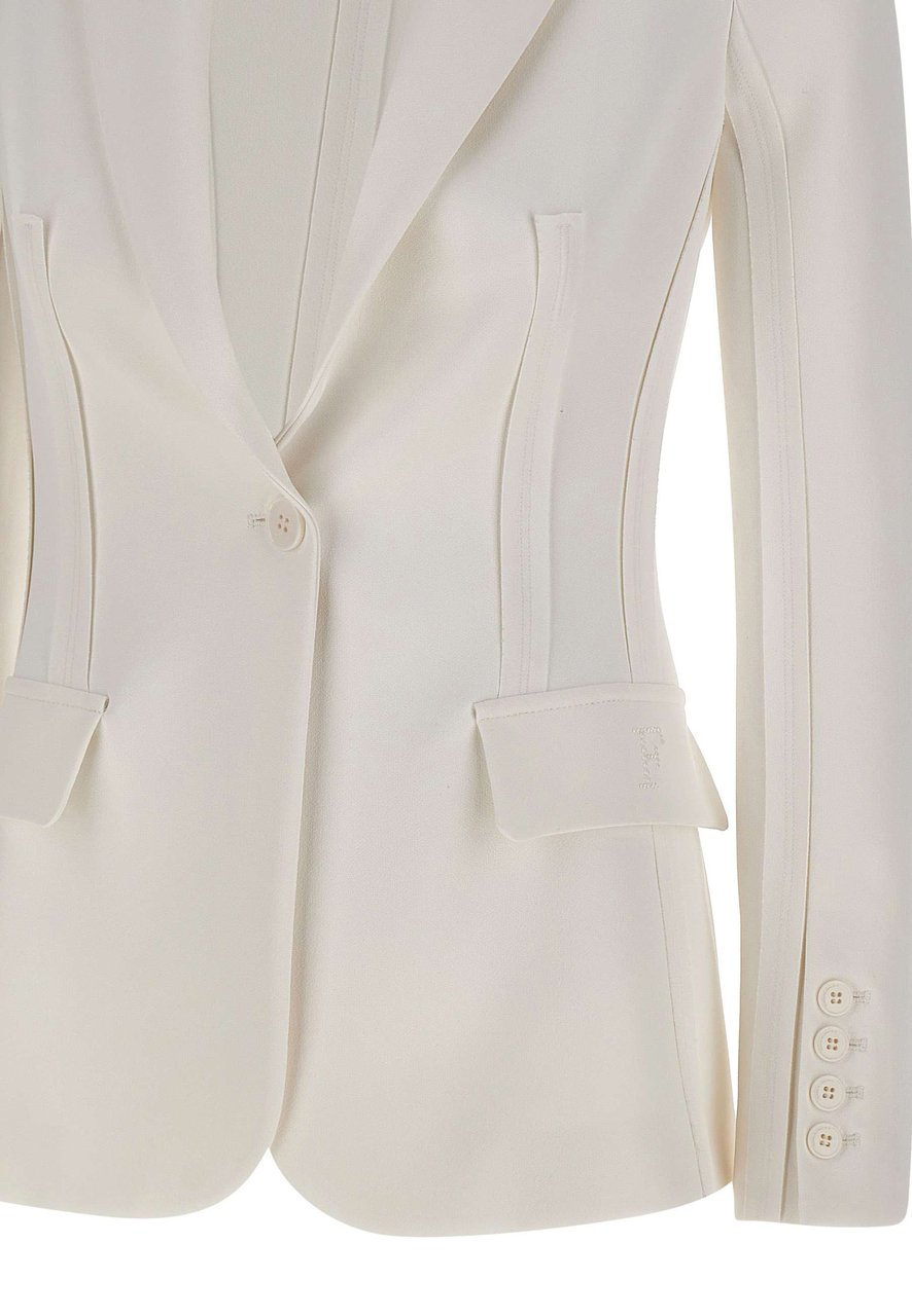 Elisabetta Franchi Jackets Ivory Wit