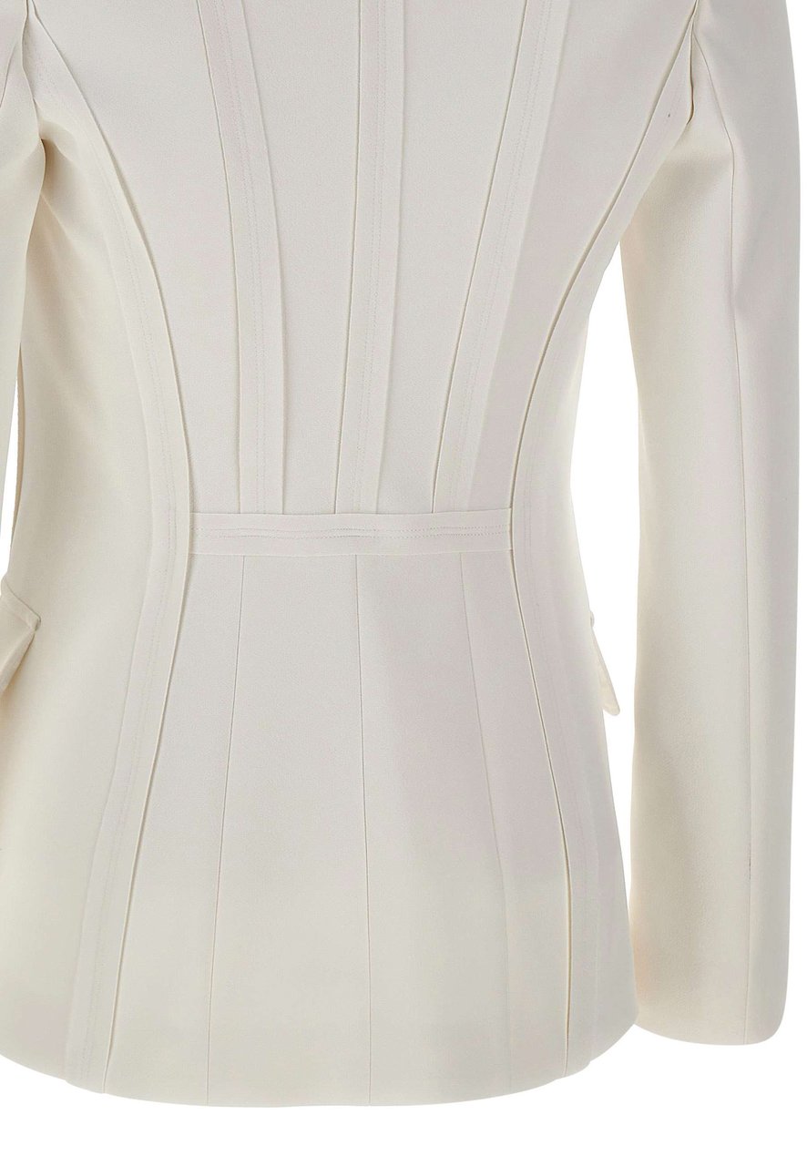 Elisabetta Franchi Jackets Ivory Wit