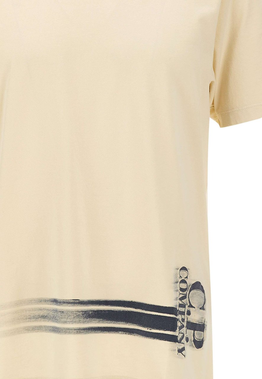 CP Company T-Shirts And Polos Beige Lichtblauw