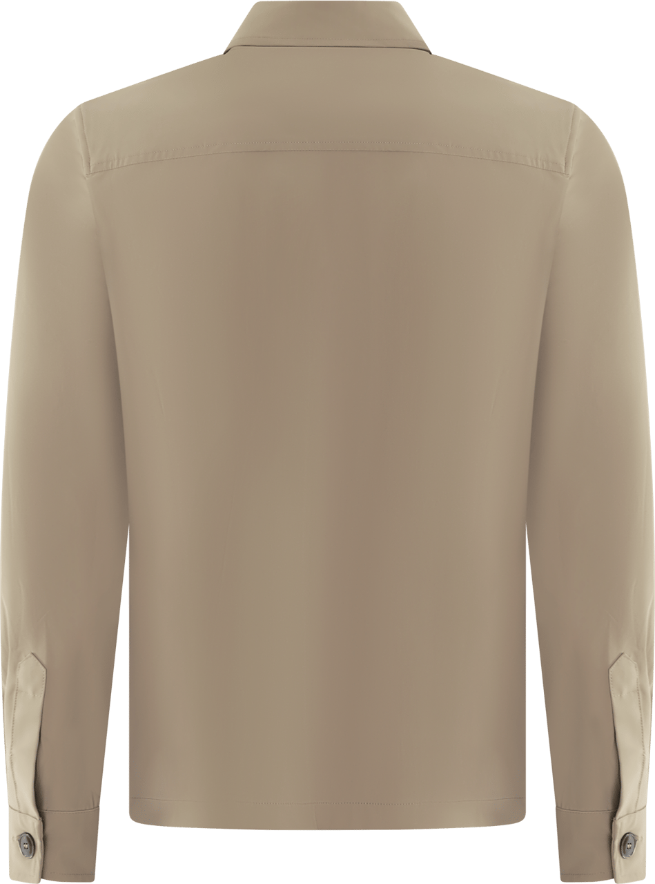 Valenza Heren Tech Stretch Overshirt Beige Beige