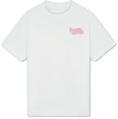 Croyez Croyez Fleur Heureuse T-Shirt Wit