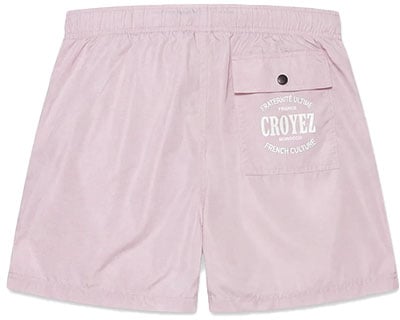 Croyez Croyez Stamp Swim Shorts Roze