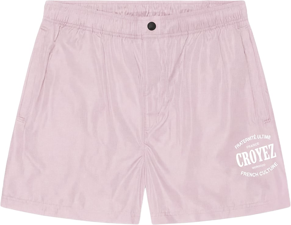 Croyez Croyez Stamp Swim Shorts Roze