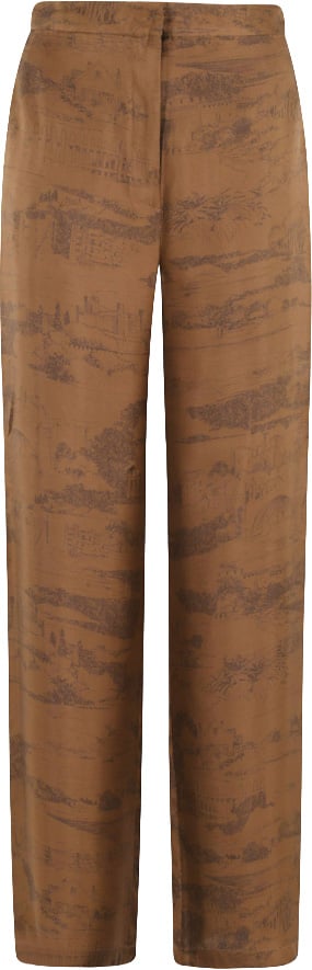 Max Mara Trousers Cioccolato Bruin
