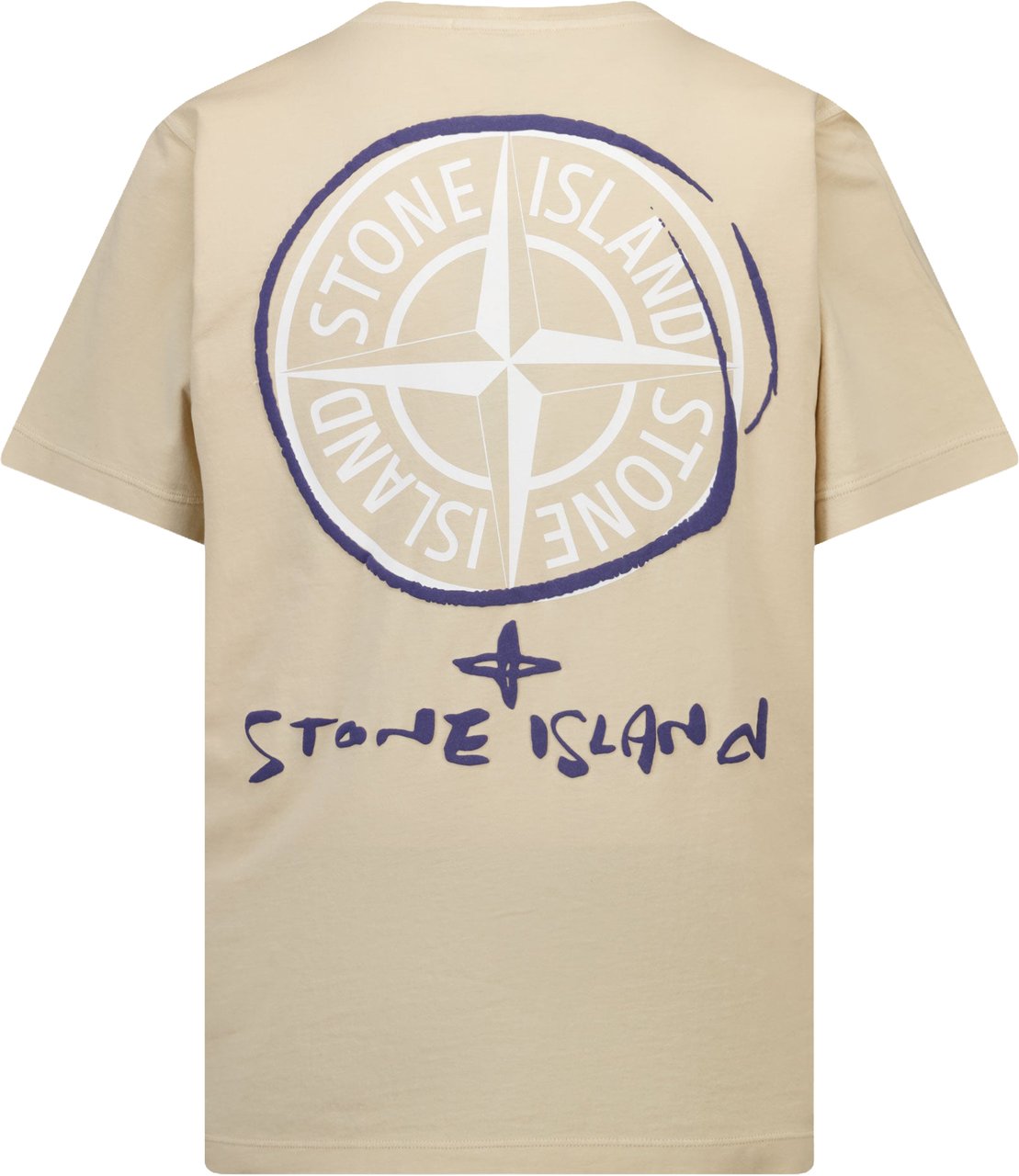 Stone Island Junior Stone Island Kinder Jongens T-Shirt In Beige Beige