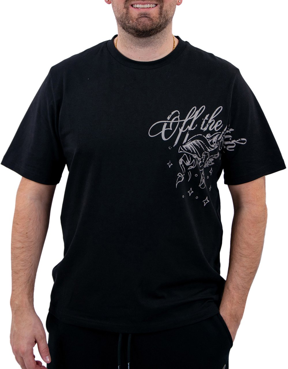 OFF THE PITCH Guardian Regular Tee Zwart