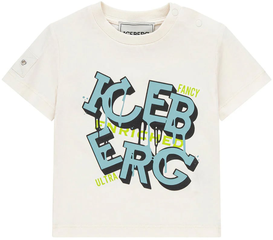 Iceberg t-shirt bianco Wit