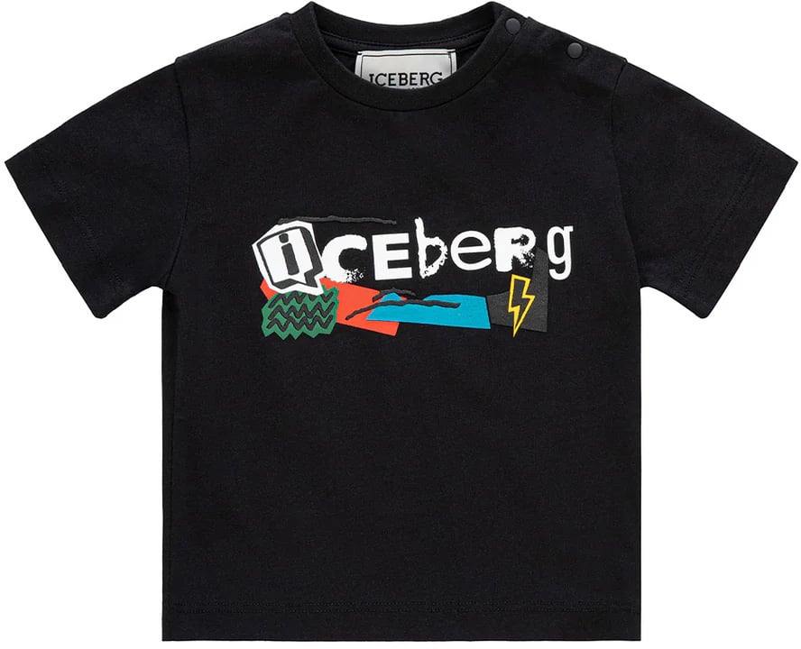 Iceberg t-shirt nero Zwart