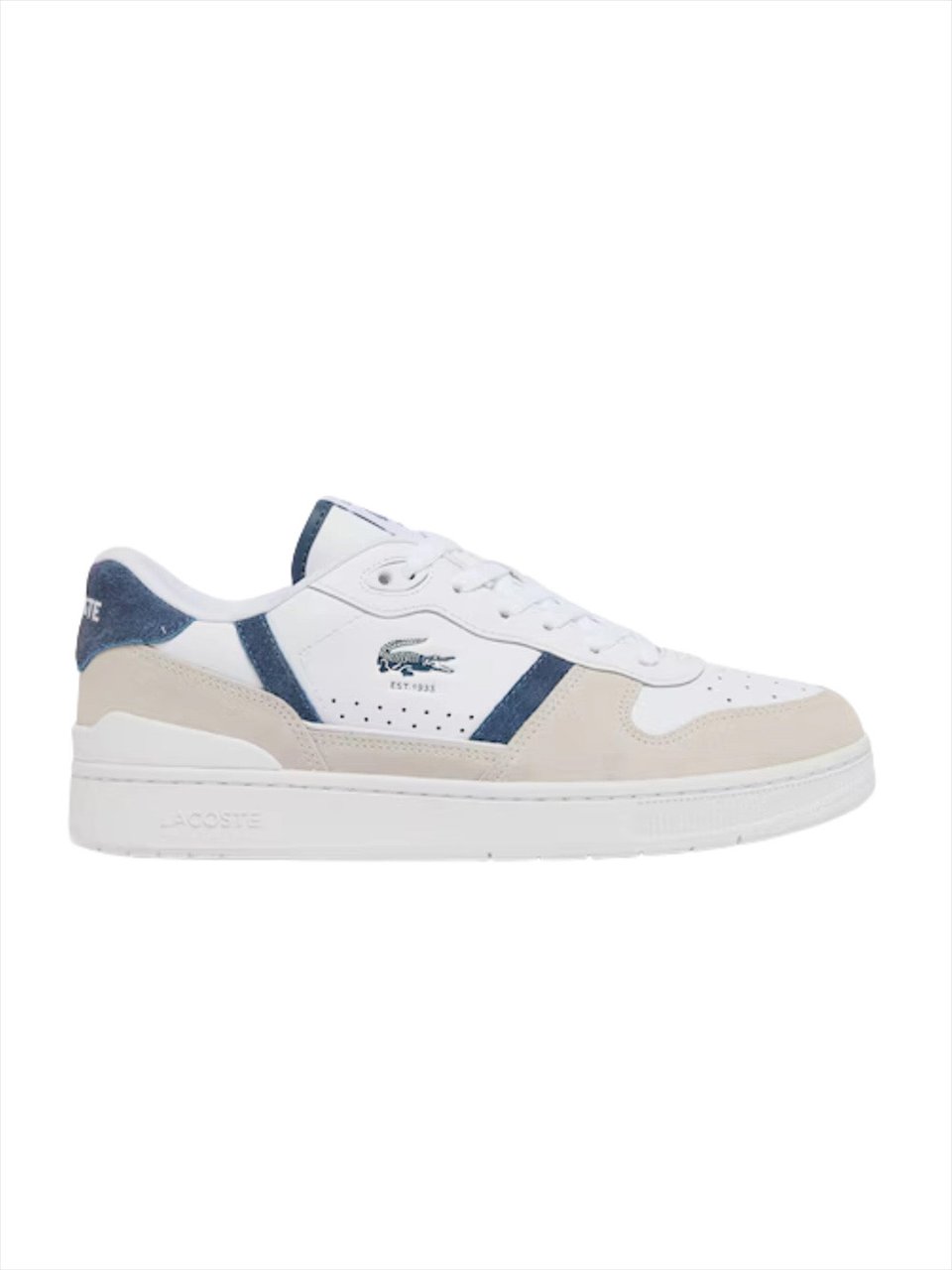 Lacoste T-clip sneaker white/dark blue Wit