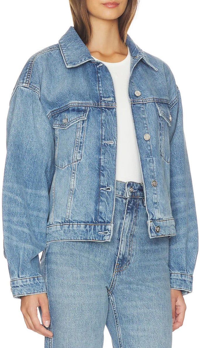 Anine Bing jeans jacket blue Blauw